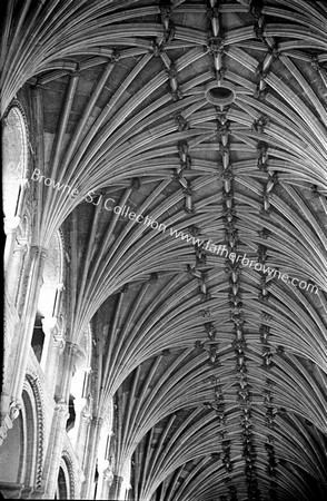 CATHEDRAL INTERIOR ROOF OF NAVE (TELEPHOTO)